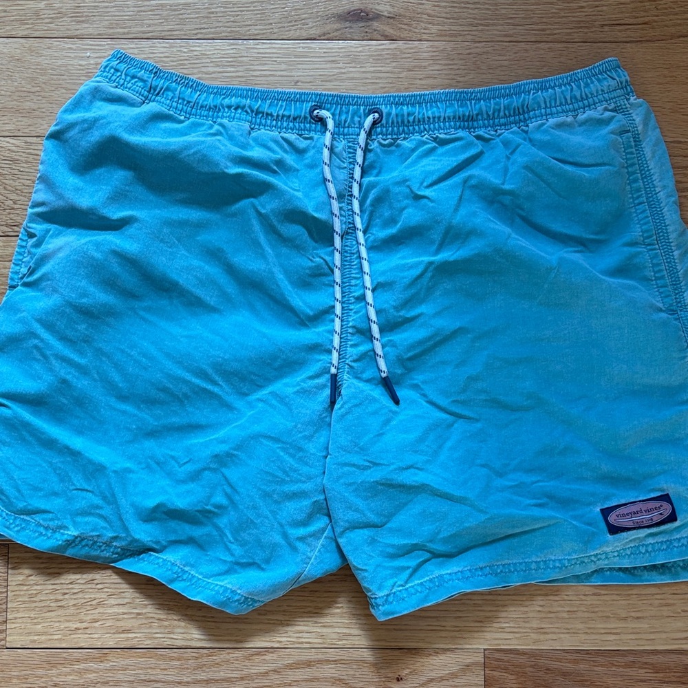 Vineyard Vines Turquoise Swim Trunks